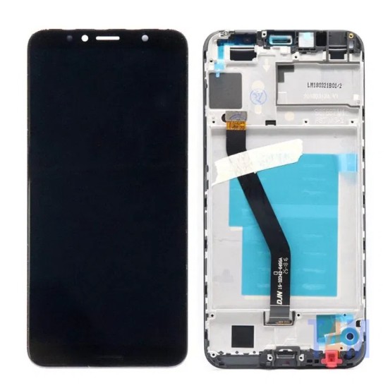 TOUCH+DISPLAY+FRAME HUAWEI Y6 2018 BLACK (SERVICE PACK 02351WLJ)  